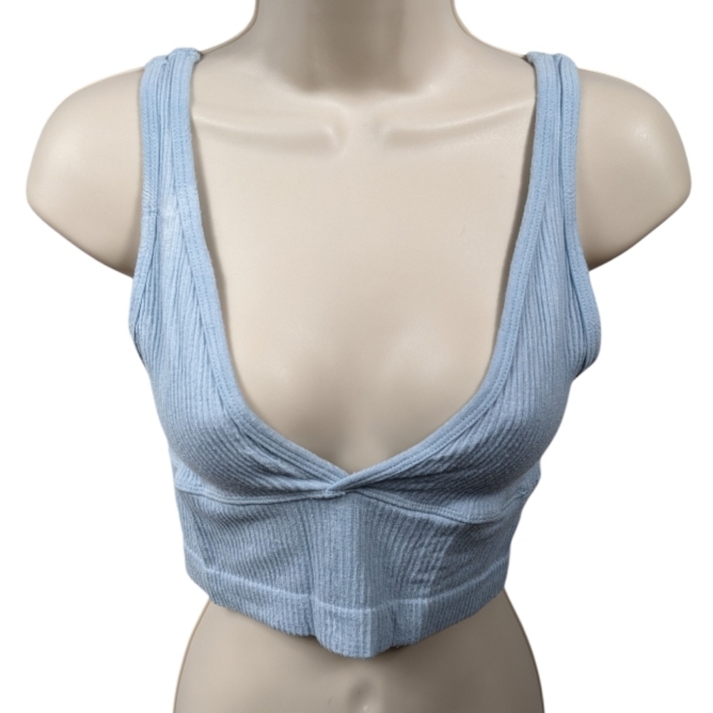 Out From Under Ribbed Knit Crop Top Sz M/L